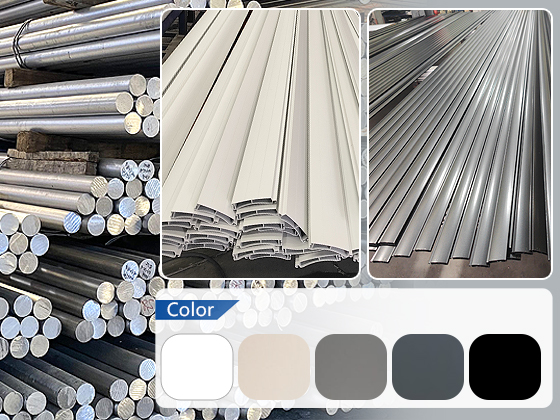 Premium aluminum materials and suface finishing and colors